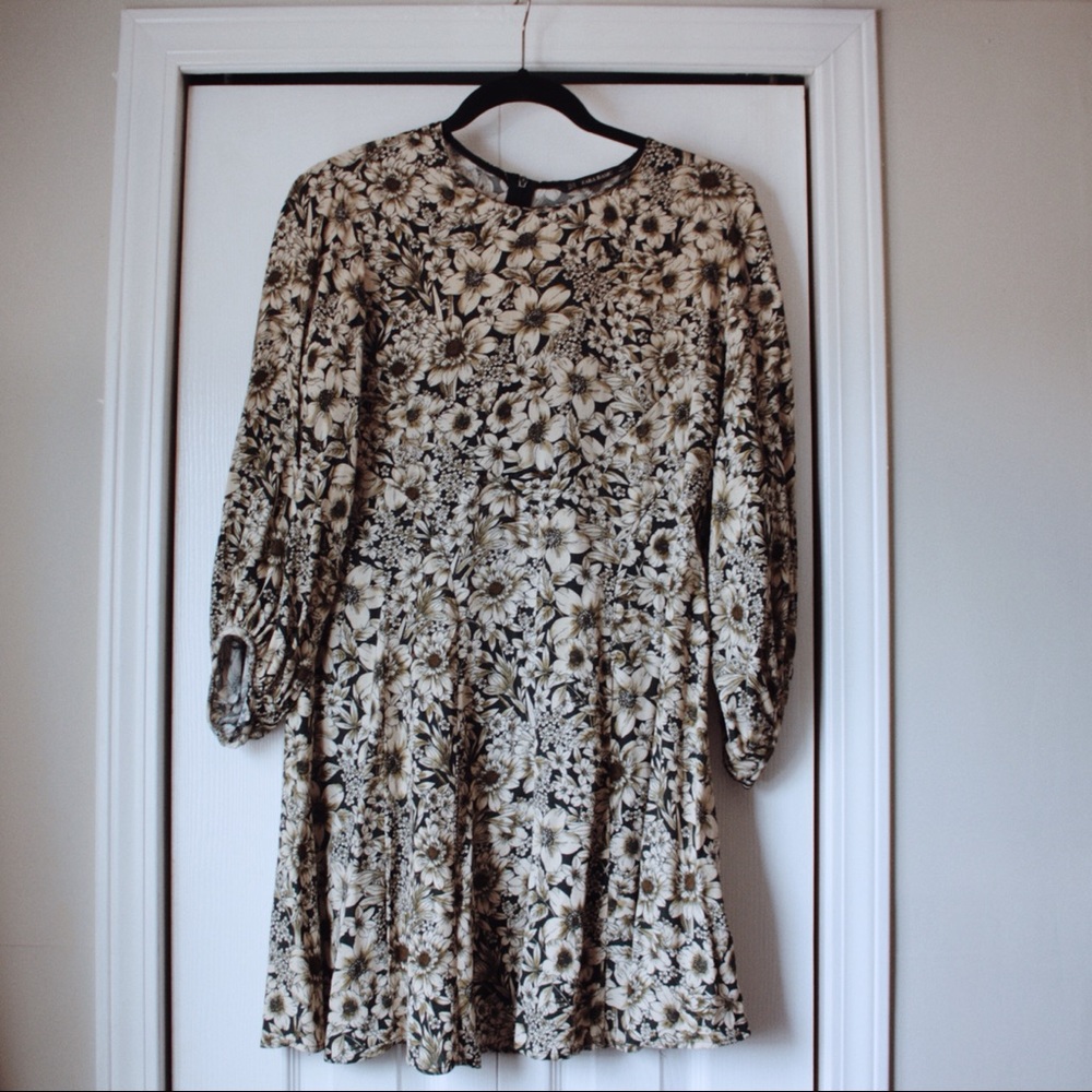 Floral fit and flare dress